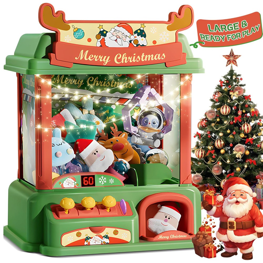 Arcade Toy Claw Vending Machine - 어린이용 크리스마스 뽑기 미니 자판기, 캔디