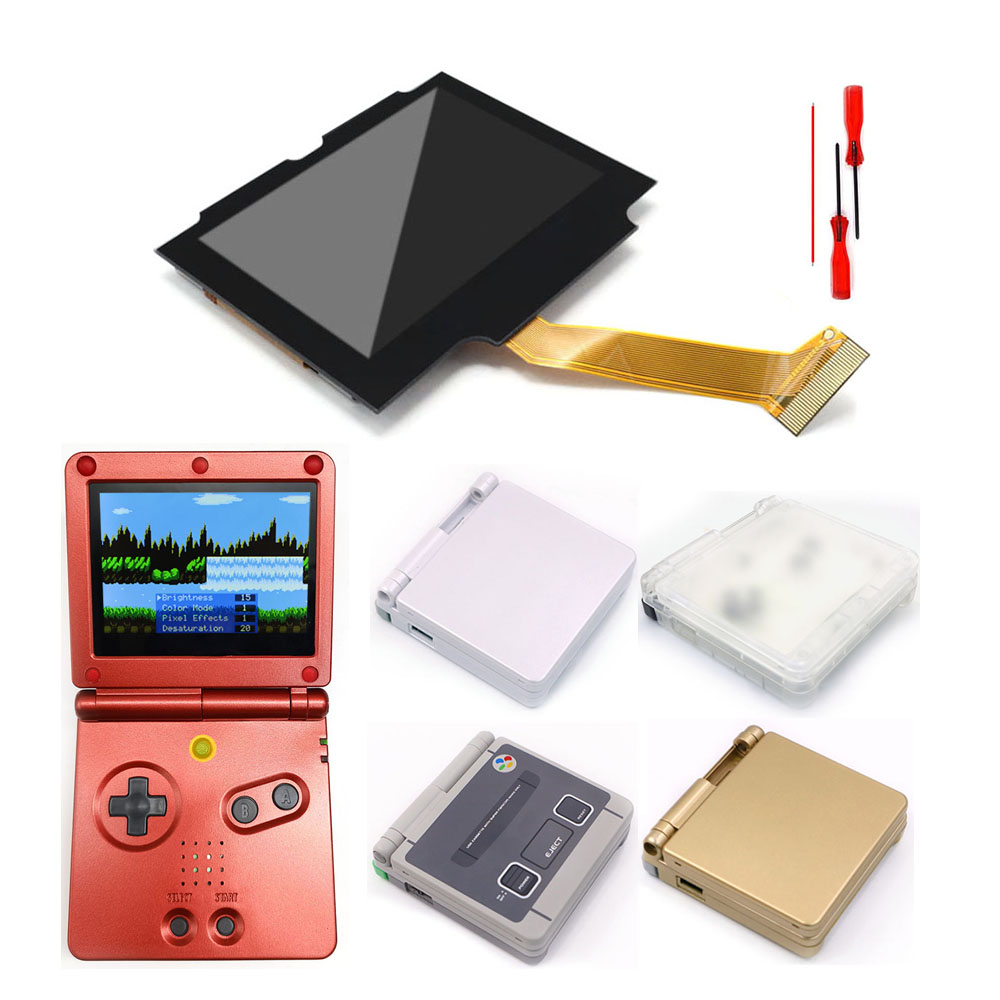 Lcd Screen Arcade - HISPEEDIDO GBA SP용 사전 라미네이팅된 IPS
