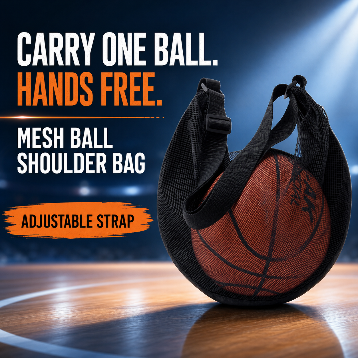 Basketball Arcade Game - 단일 볼 가방 메쉬 농구 운반