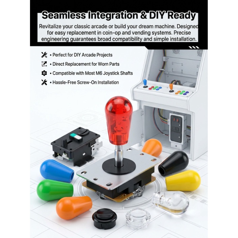 Arcade Games And Vending - 1 PCS M6 조이스틱 조이스틱 용