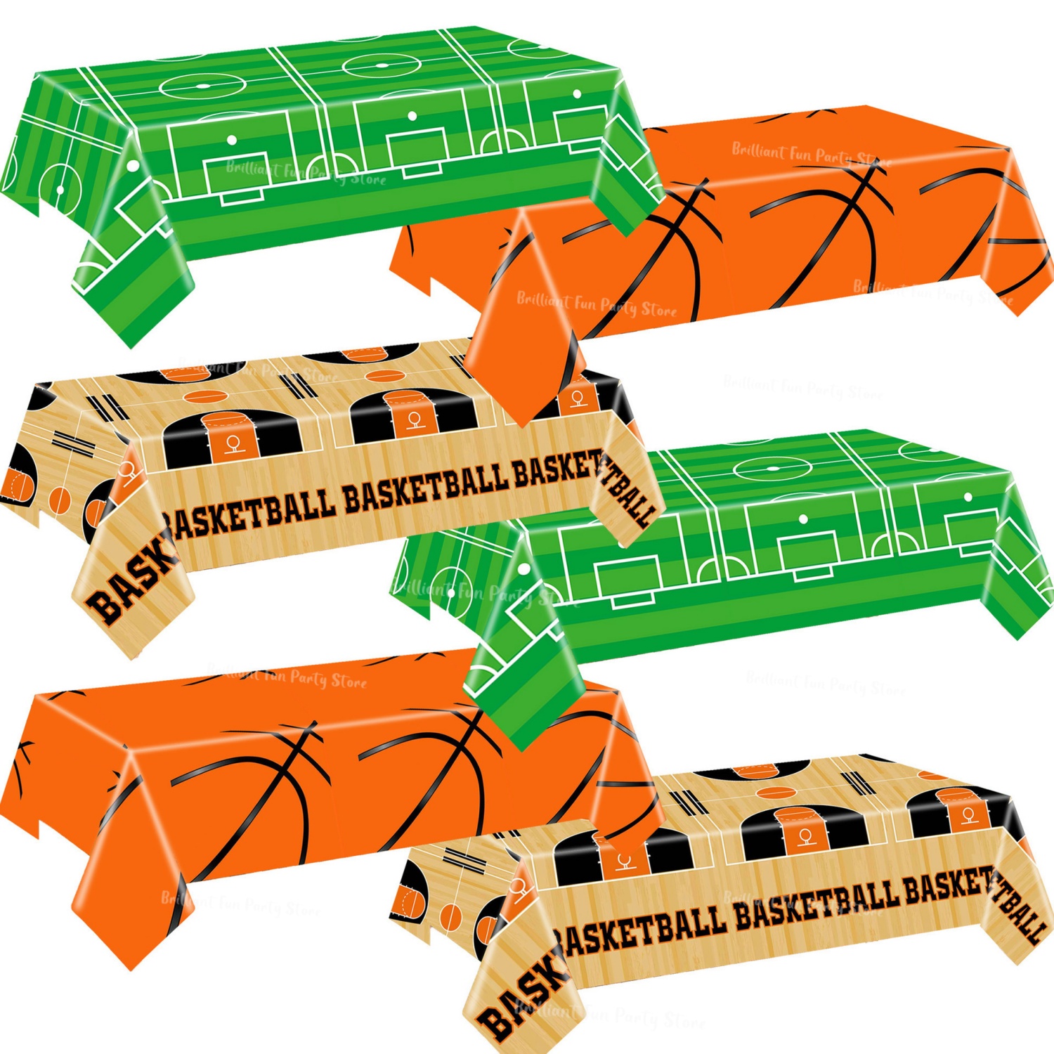 Basketball Arcade Game - 축구 농구 테마 테이블보 스포츠 생일