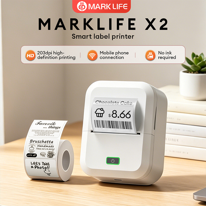 Ticket Redemption Machine - Marklife X2 미니 휴대용 라벨 프린터