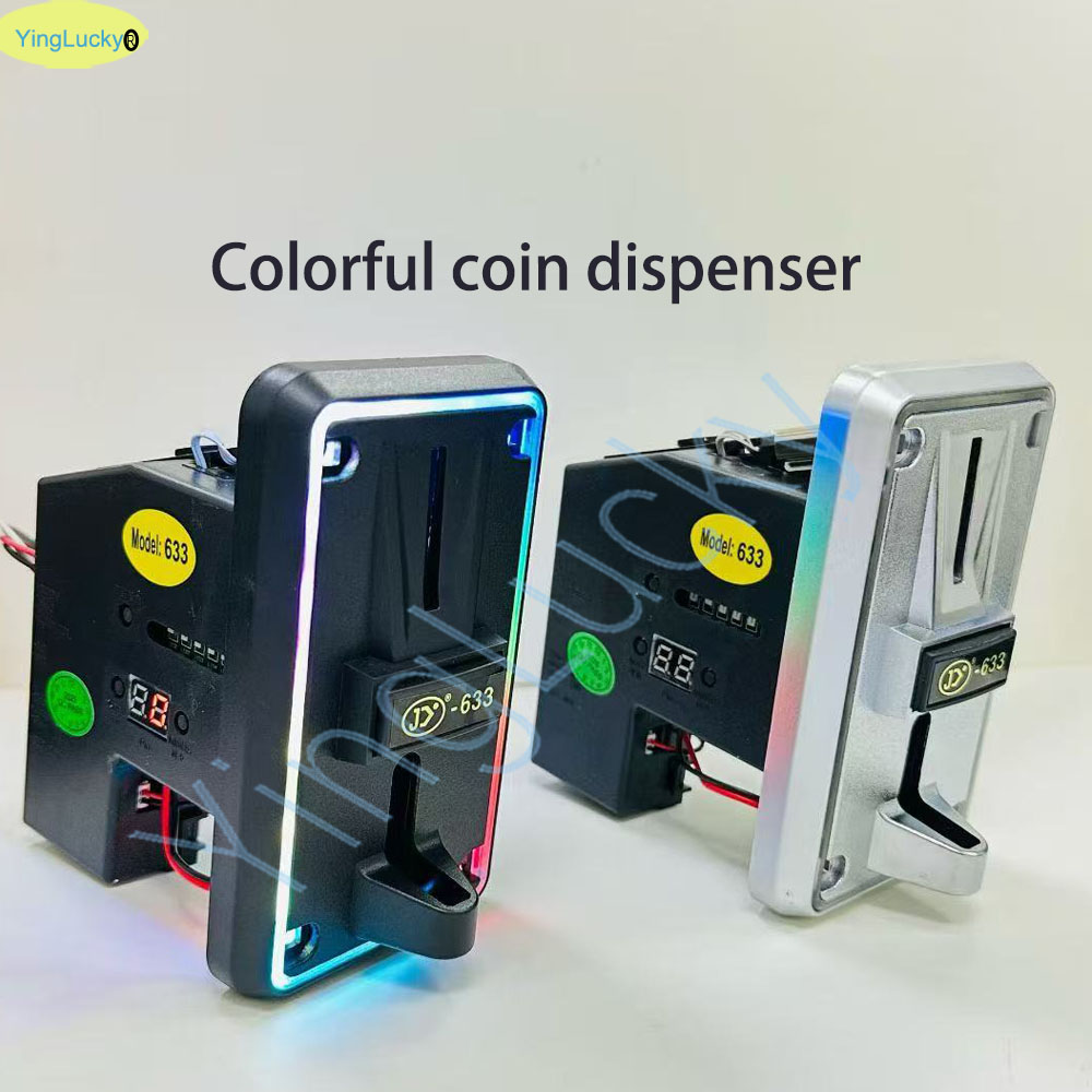 Arcade Vending & Laundry Revenue - 다채로운 LED 멀티 코인 수납기 코인