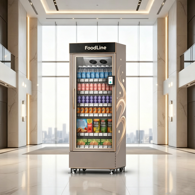 Open Vending Machine - 520L 시각 인식 개방형 자판기 |