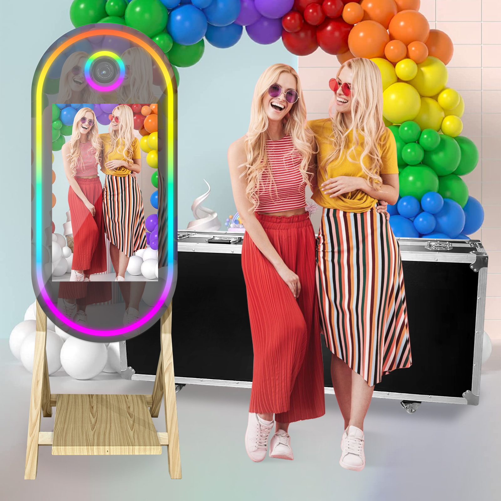 Photo Booth Machine - 매직 미러 포토 부스, 인터랙티브 터치