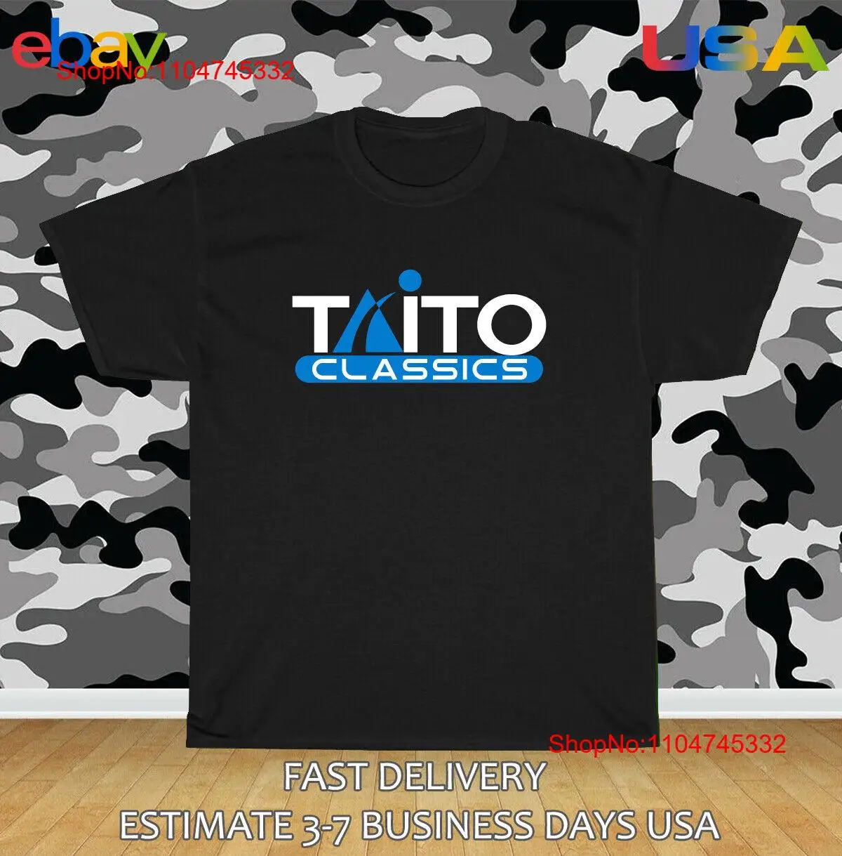 Arcade No - Taito Classics 아케이드 게임 로고 남성