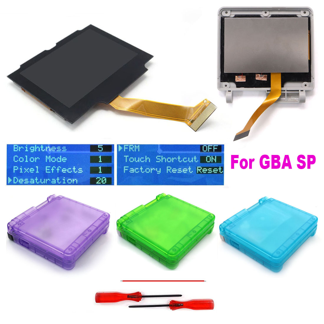 Lcd Screen Arcade - HISPEEDIDO GBA SP IPS V5 스크린