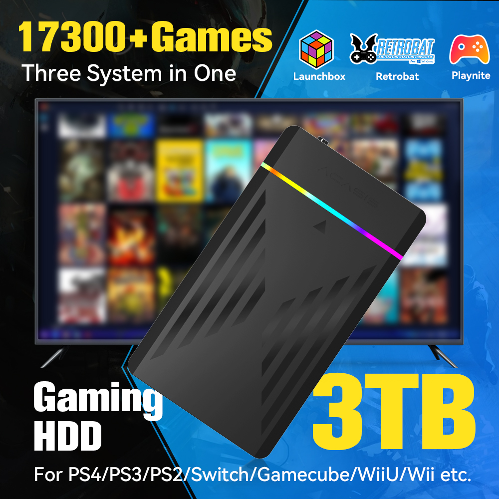 Arcade X - PS4/PS3/PS2/스위치/Wii용 17300개 이상의 AAA/3D/레트로 게임이 포함된