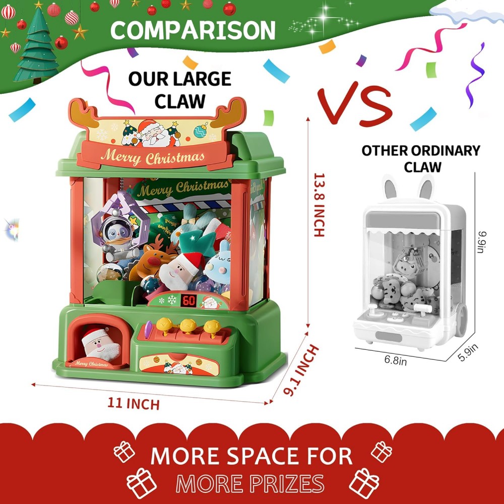 어린이용 크리스마스 뽑기 미니 자판기, 캔디 장난감,  - Arcade Toy Claw Vending Machine 리뷰 및 가격