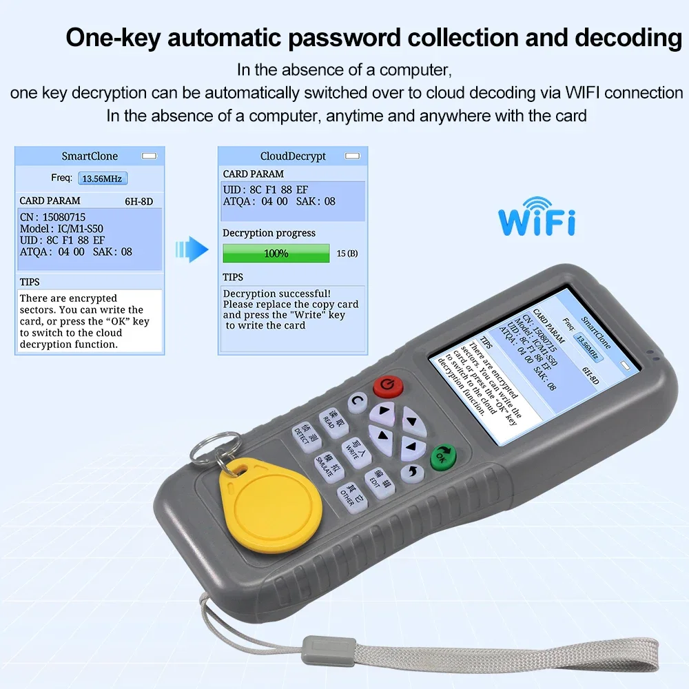 WiFi RFID 복사기 복제기 NFC 리더기 125K - Nfc Card Reader Vending 리뷰 및 가격