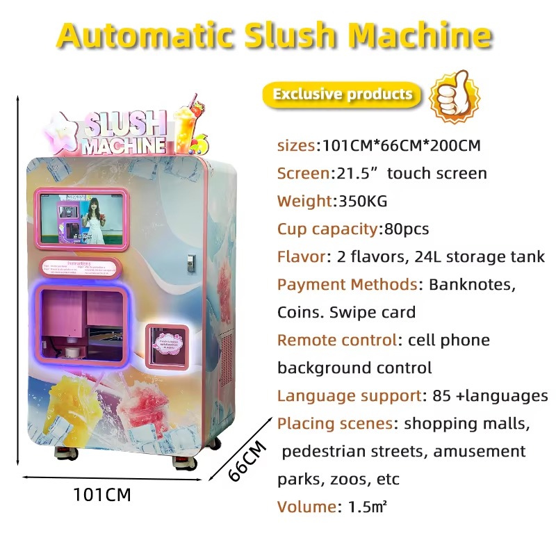 조절 가능한 슬러시 자판기, 유연한 시럽과 물 혼합 비 - Slushie Machine Vending 리뷰 및 가격