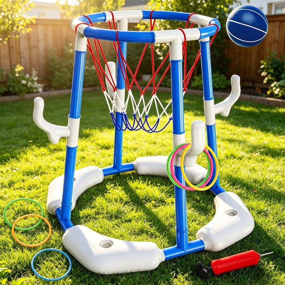새로운 물 위 농구대 장난감, 야외 수영장 농구대, 수 - Basketball Arcade Game 리뷰 및 가격