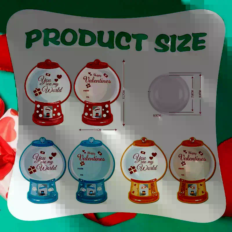 18/36 Pcs DIY 발렌타인 캔디 카드 풍선껌 기 - Bubble Gum Machine 리뷰 및 가격
