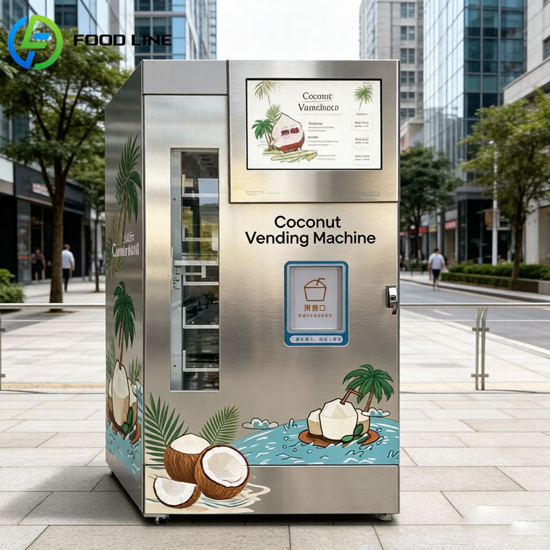 신선 코코넛 자판기 스마트 AI 자동 코코넛 개봉 및  - Open Vending Machine 리뷰 및 가격