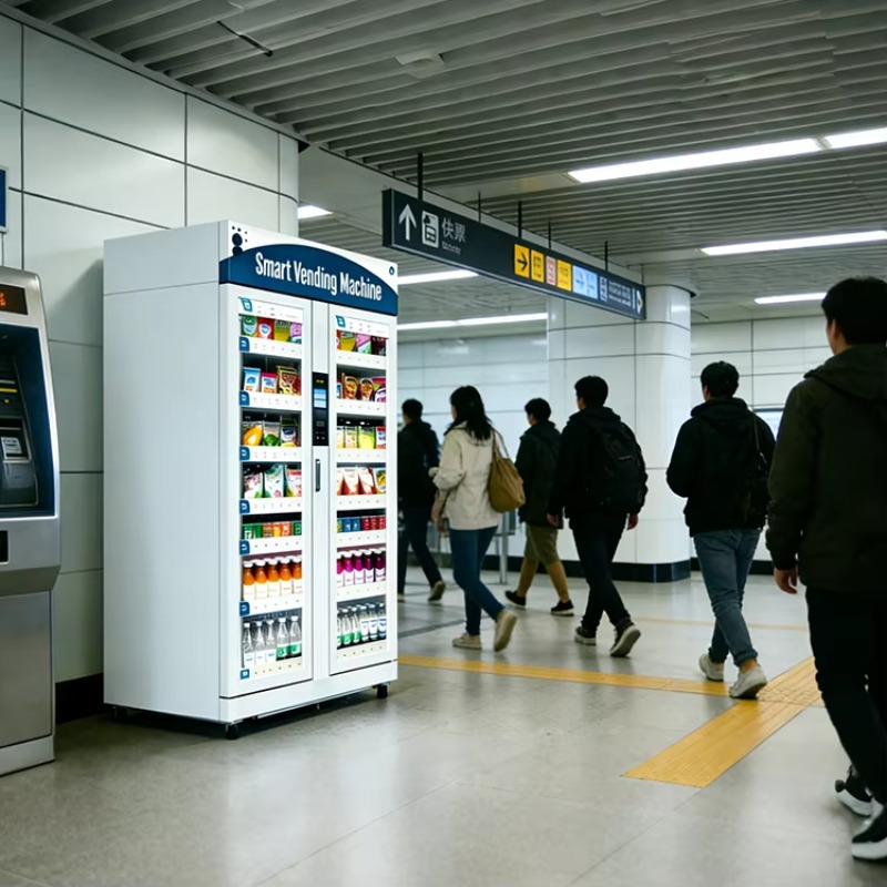 AI 스마트 냉장고 EU/US 무현금 대용량 중력 감지 - Open Vending Machine 리뷰 및 가격