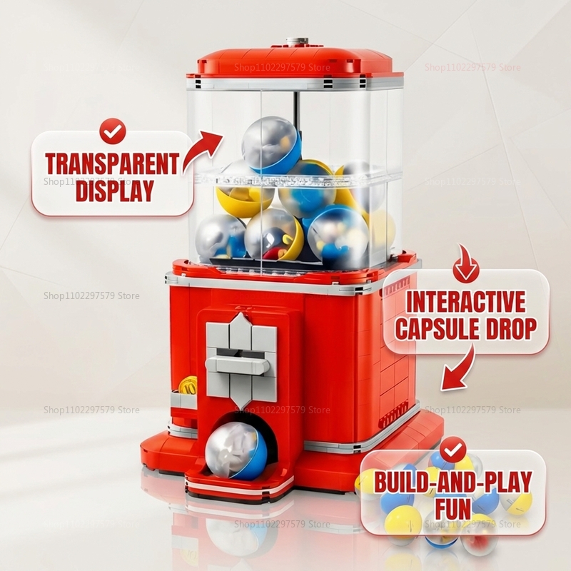 1343 PCS 자동판매기 빌딩 블록 세트 DIY 재미 - Arcade Vending & Laundry Revenue 리뷰 및 가격