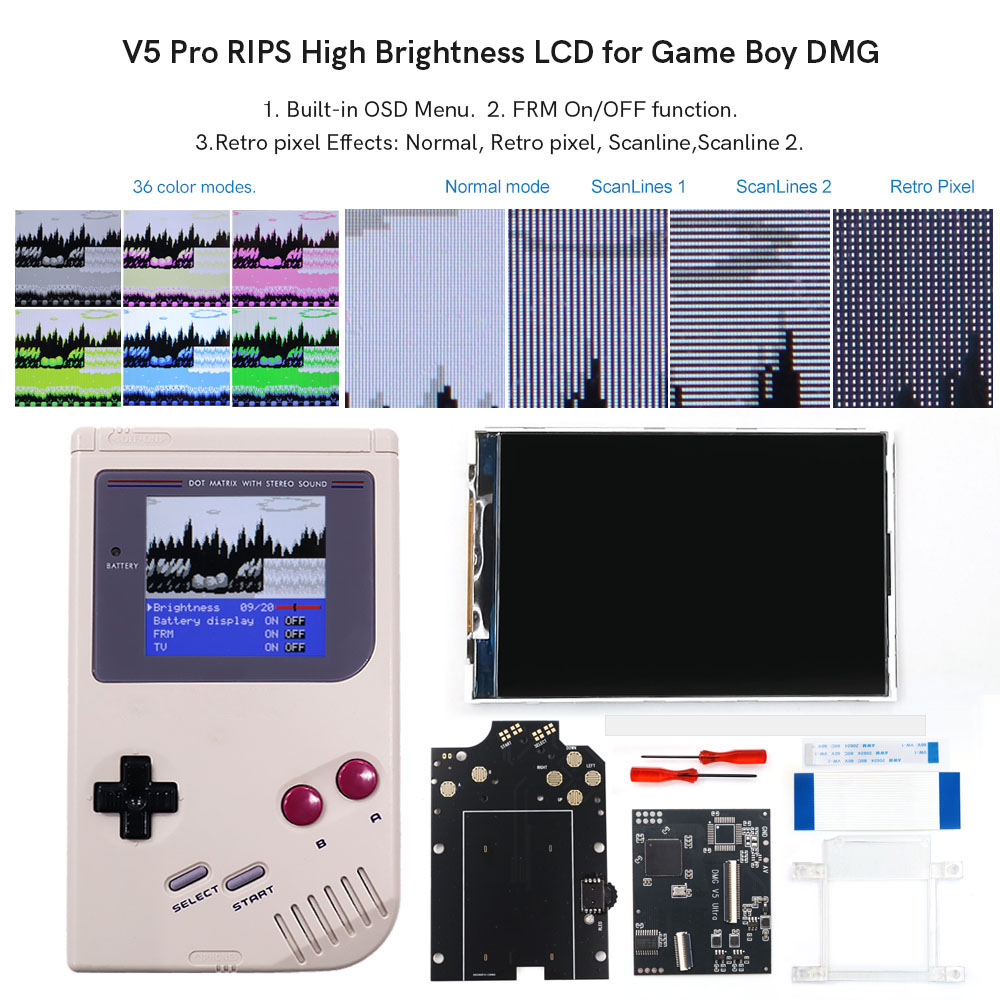 HISPEEDIDO GB Dmg V5 Pro 36컬러  - Lcd Screen Arcade 리뷰 및 가격