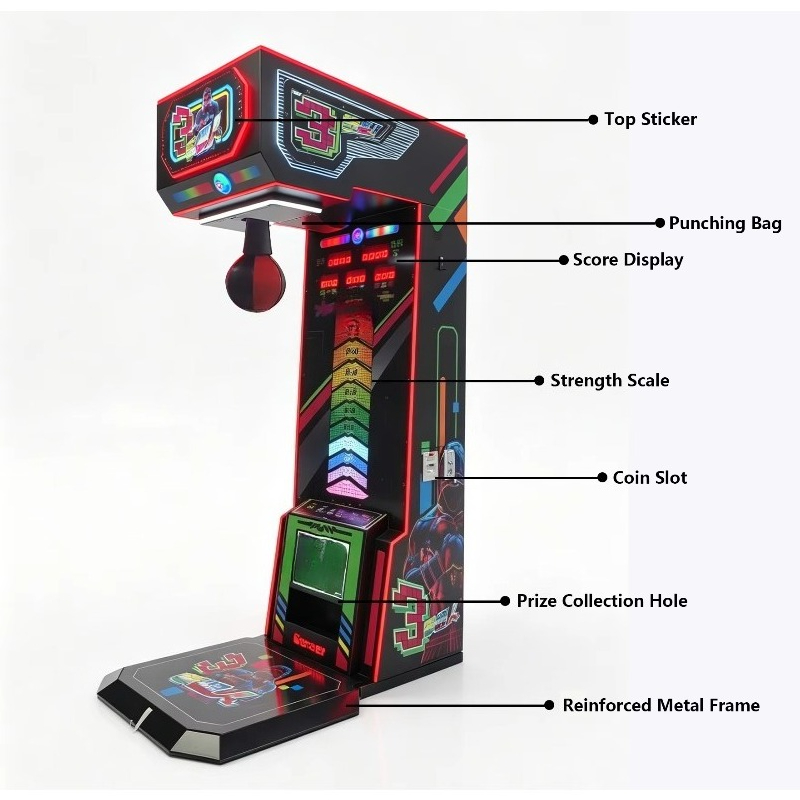 상업용 아케이드 센터용 전자식 복싱 챔피언 빅 펀치 킥 - Boxing Machine Arcade 리뷰 및 가격