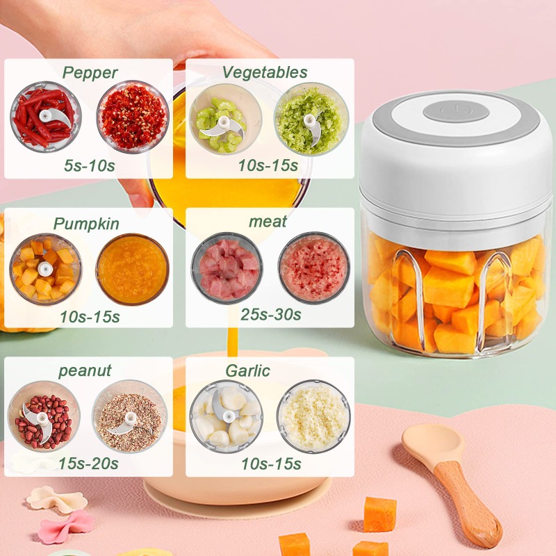 250ML 전기 마늘 분쇄기 가정용 다기능 고기 분쇄기 - Fruit Slot Machine 리뷰 및 가격