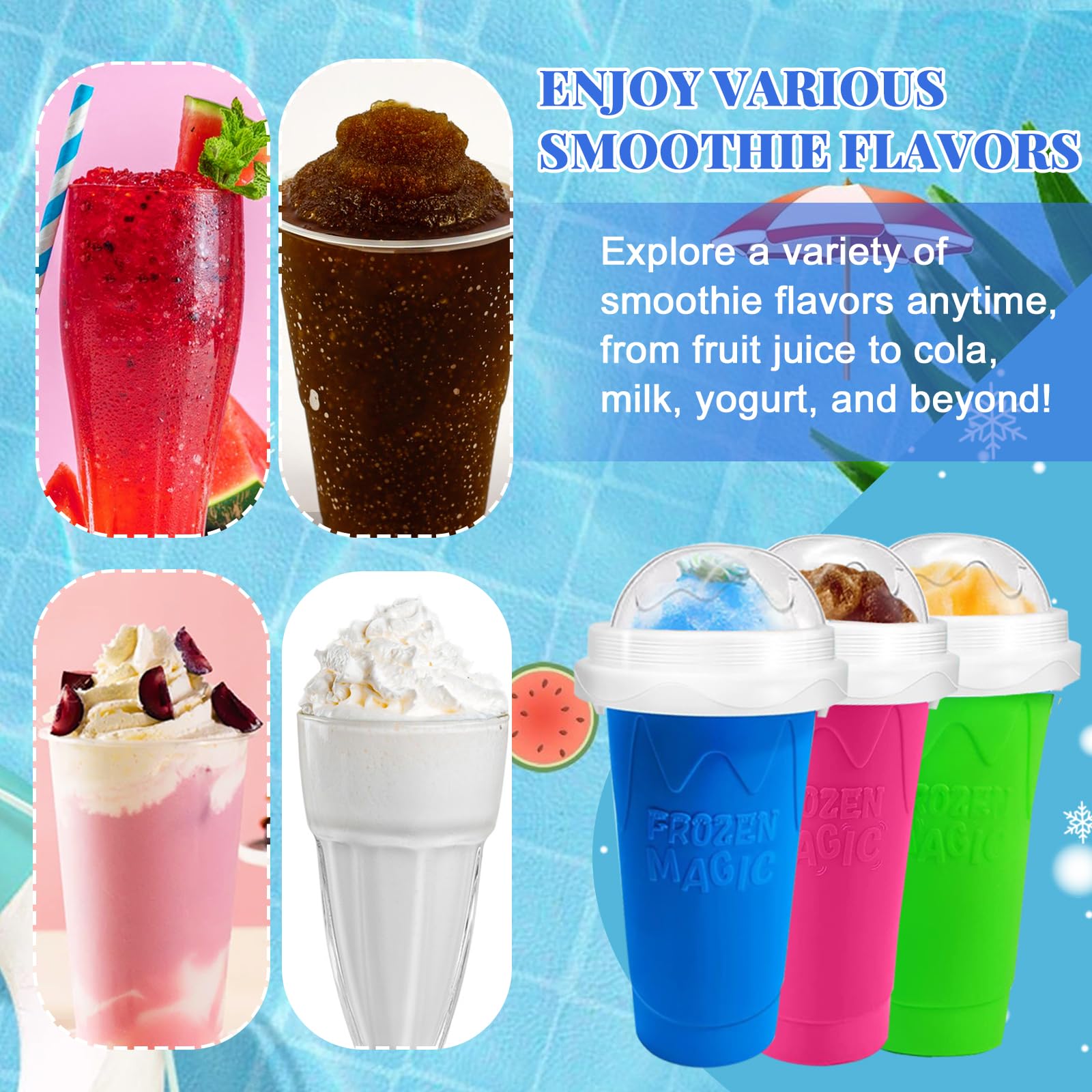 슬러시 컵 DIY 매직 슬러시 메이커 컵 주스 용 휴대 - Slushie Machine Vending 리뷰 및 가격