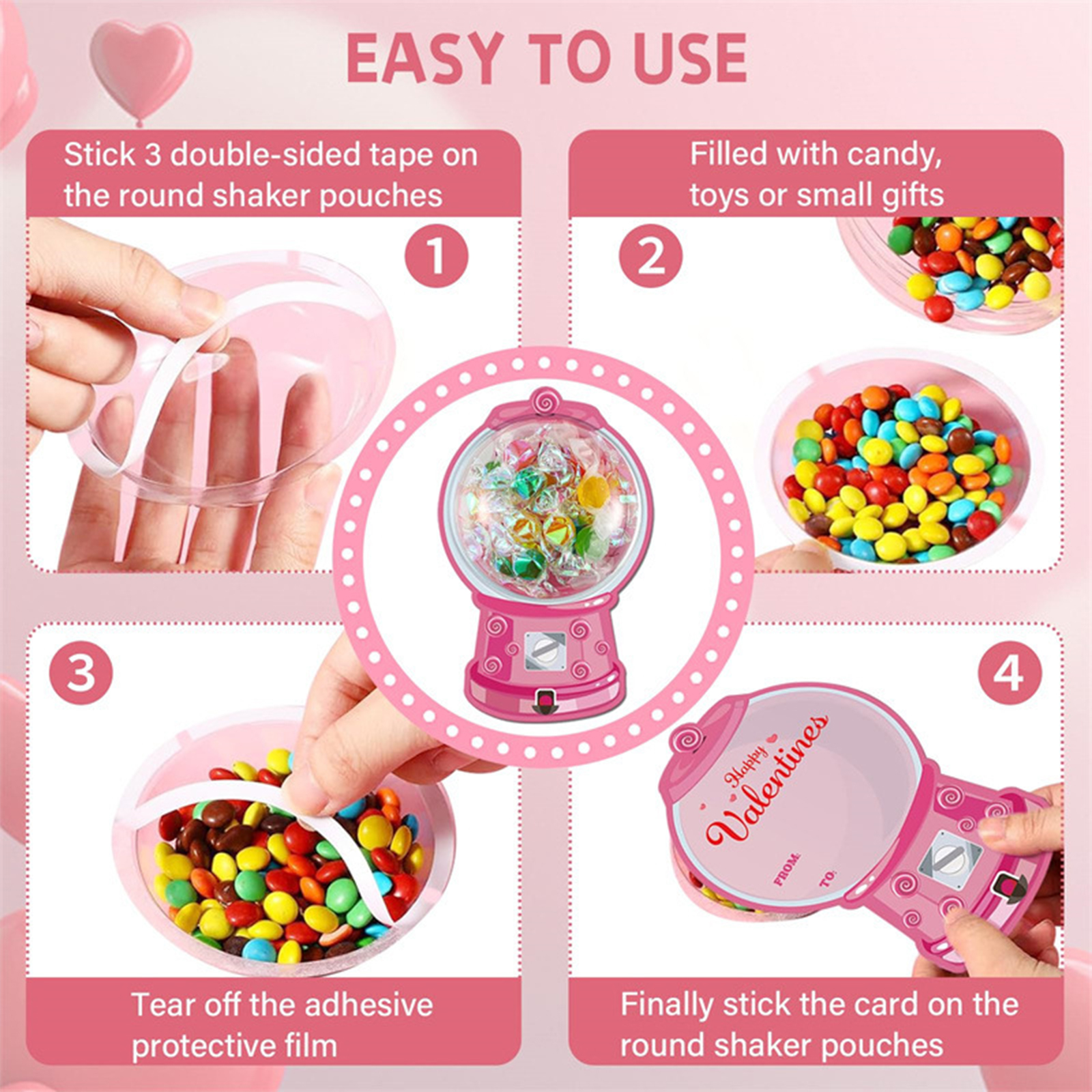 18/36팩 발렌타인 캔디 홀더 카드 버블껌 머신 디자 - Bubble Gum Machine 리뷰 및 가격