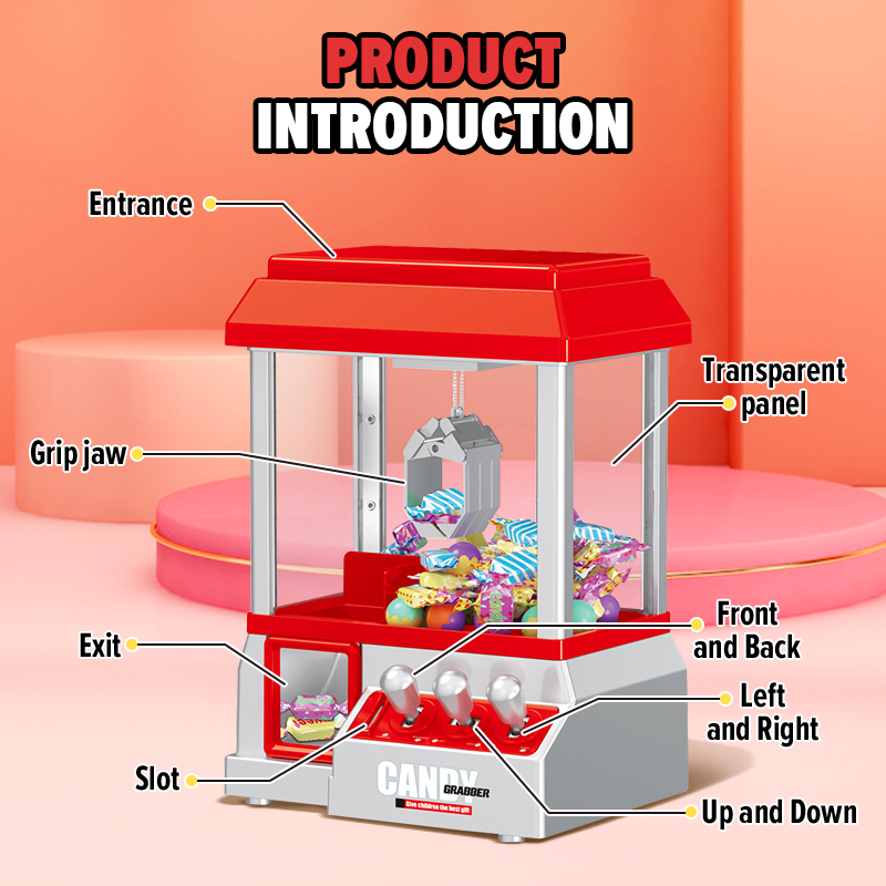 소리가 나는 멋지고 재미있는 미니 캔디 그랩퍼 경품 배 - Arcade Toy Claw Vending Machine 리뷰 및 가격